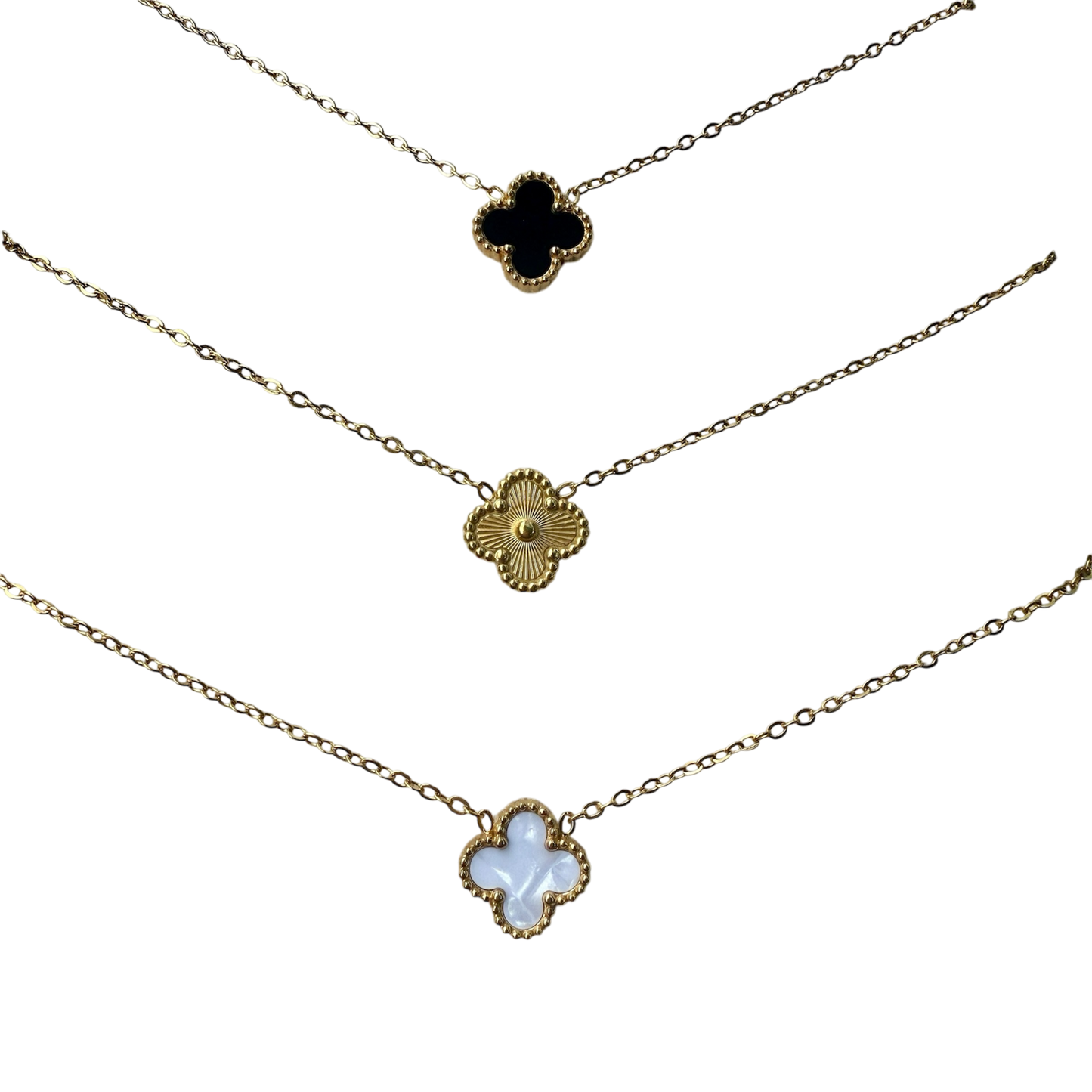 Clover Necklace Stainless Steel - (3 colores disponibles)