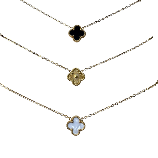 Clover Necklace Stainless Steel - (3 colores disponibles)