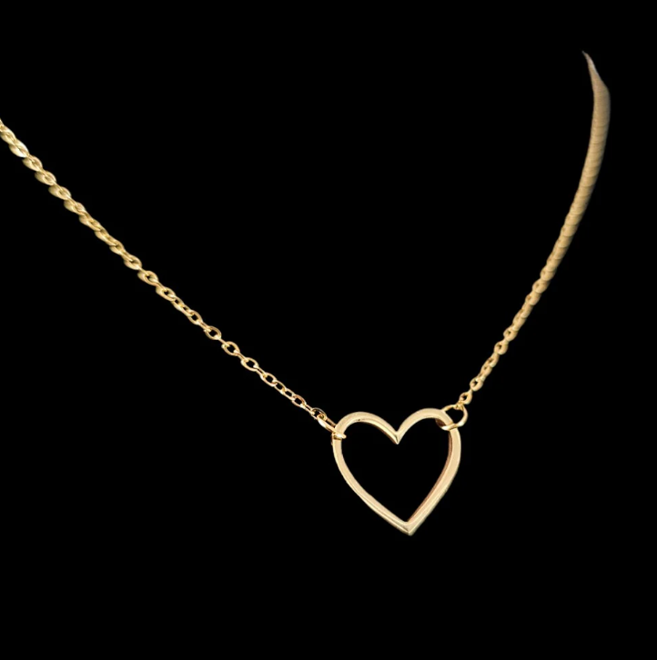 Choker corazón 18"