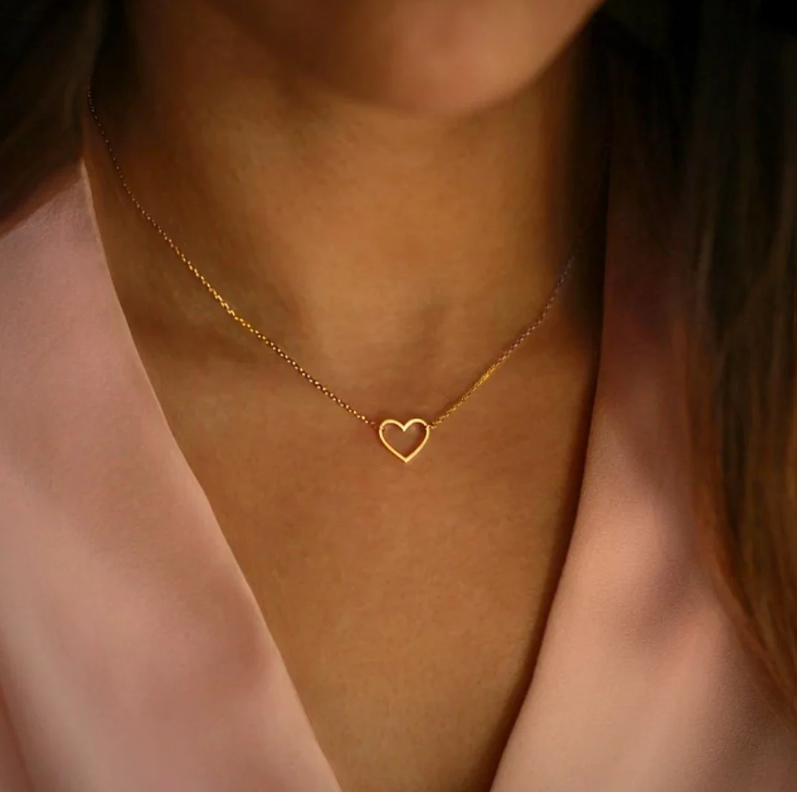 Choker corazón 18"